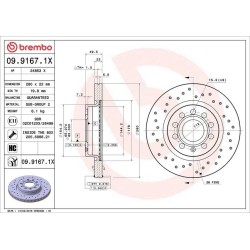 Dischi anteriori 280x22 Xtra Audi/Seat/Skoda/Vw BRE-09.9167.1X