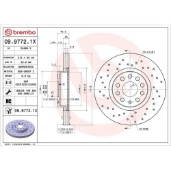 Dischi anteriori 312x25 Xtra Audi/Seat/Skoda/Vw BRE-09.9772.1X
