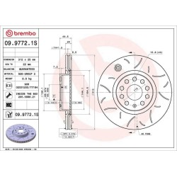 Dischi anteriori 312x25 Sport Audi/Seat/Skoda/Vw BRE-09.9772.1S