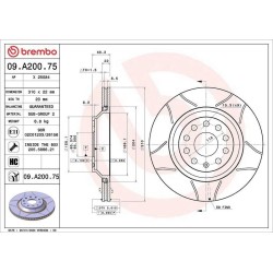 Dischi posteriori 310x22 Max Audi/Cupra/Seat/Skoda/Vw BRE-09.A200.75