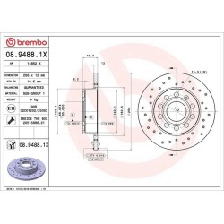 Dischi posteriori 256x12 Xtra Audi/Skoda/Vw BRE-08.9488.1X