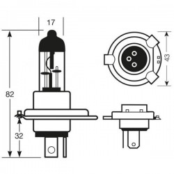 Lampadina H4 12v 60/55w RIN-R472