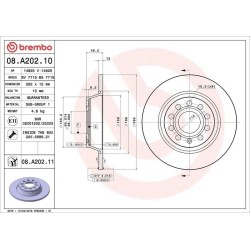 Dischi posteriori 282x12 Prime Audi/Seat/Skoda/Vw BRE-08.A202.11