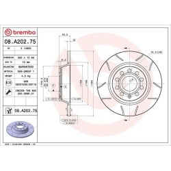 Dischi posteriori 282x12 Max Audi/Seat/Skoda/Vw BRE-08.A202.75