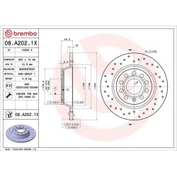 Dischi posteriori 282x12 Xtra Audi/Seat/Skoda/Vw BRE-08.A202.1X