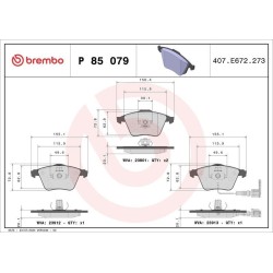 Pastiglie anteriori Prime Audi/Seat/Vw BRE-P85079