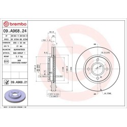 Dischi anteriori 258x23 Prime Ford Fiesta BRE-09.A968.21
