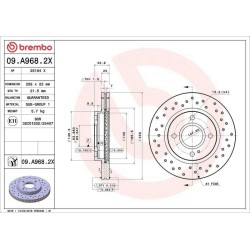 Dischi anteriori 258x23 Xtra Ford Fiesta BRE-09.A968.2X