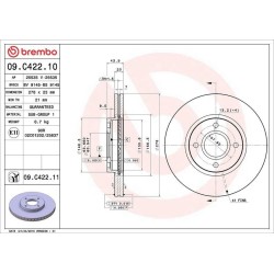 Dischi anteriori 278x23 Prime Ford Fiesta BRE-09.C422.11