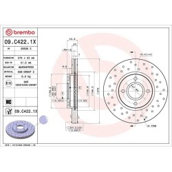Dischi anteriori 278x23 Xtra Ford Fiesta BRE-09.C422.1X