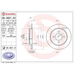 Dischi posteriori 253x10 Max Ford Fiesta/Focus BRE-08.4931.76