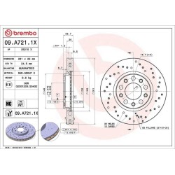 Dischi anteriori 281x26 Xtra Alfa/Jeep BRE-09.A721.1X