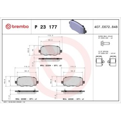 Pastiglie posteriori Prime Jeep Renegade BRE-P23177