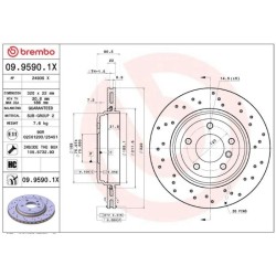 Dischi posteriori 320x22 Xtra Bmw Serie 3 BRE-09.9590.1X