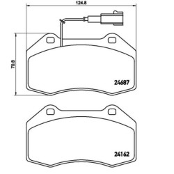 Pastiglie anteriori Prime Abarth/Alfa BRE-P23139
