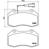 Pastiglie anteriori Prime Abarth/Alfa BRE-P23139