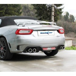 Silenziatore Doppio Tondo ø90 Dx + Sx Abarth 124 Spider INO-F124.04.90
