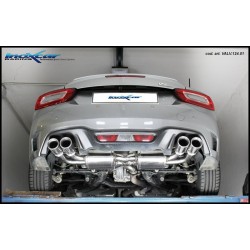 Silenziatore Doppio Tondo ø90 Dx + Sx con valvola Abarth 124 Spider INO-VALV.124.01