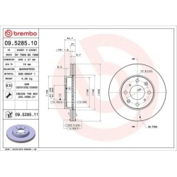 Dischi anteriori 240x21 Prime Honda Civic BRE-09.5285.11