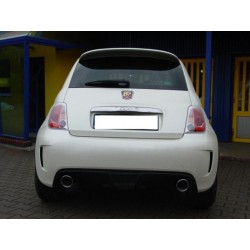 Silenziatore Tondo ø100 V2 Dx + Sx con valvola Abarth 500 595 695 UTR-107-315Z-101RSP