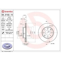 Dischi anteriori 231x17 Prime Honda Civic BRE-09.3102.10