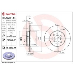 Dischi posteriori 239x9 Prime Honda Civic/Crx del sol BRE-08.5719.10