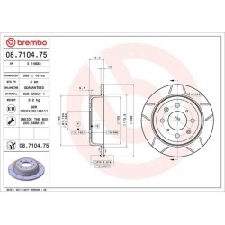 Dischi posteriori 239x10 Max Honda Civic BRE-08.7104.75