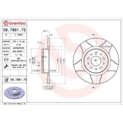 Dischi posteriori 276x10 Prime Alfa Romeo BRE-08.7861.75