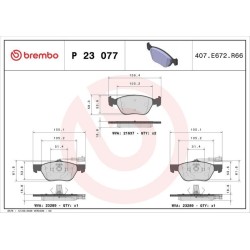 Pastiglie anteriori Prime Alfa Romeo/Fiat BRE-P23077