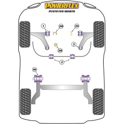 Pos.3 - ø21 - Boccole barra stabilizzatrice anteriore Abarth POW-PFF80-1103-21