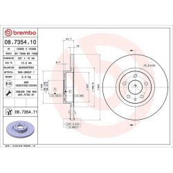 Dischi anteriori 281x15 Prime Alfa Romeo BRE-08.7354.11