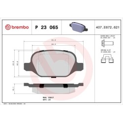Pastiglie posteriori Prime Alfa Romeo BRE-P23065