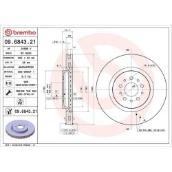 Dischi anteriori 305x28 Prime Alfa Romeo BRE-09.6843.21