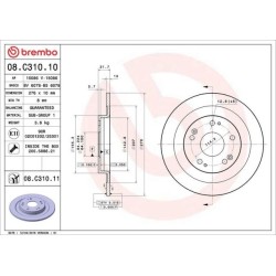Dischi posteriori 276x10 Prime Honda Civic BRE-08.C310.11
