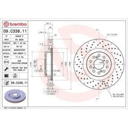 Dischi anteriori 350x32 Prime Honda Civic Type R BRE-09.C338.11