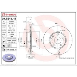 Dischi anteriori 280x25 Prime Mercedes BRE-09.B343.41