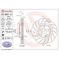 Dischi anteriori 320x30 Xtra Mercedes BRE-09.B807.51