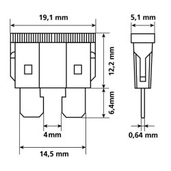 Set 10 fusibili STANDARD 12/32v LAM-70080