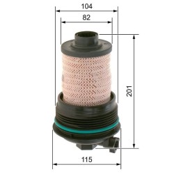 Filtro gasolio N2260 Ford BOS-F026402260