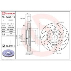 Dischi anteriori 296x32 Xtra Lexus Is BRE-09.8402.1X