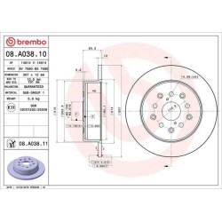 Dischi posteriori 307x12 Prime Lexus Is BRE-08.A038.11