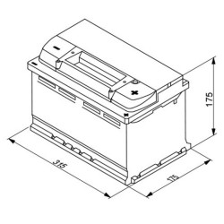 Batteria S4 E10 EFB 75Ah - 730A BOS-0092S4E100
