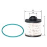 Filtro gasolio N2533 Citroen/Peugeot BOS-F026402533
