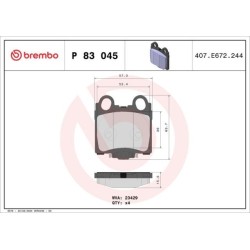Pastiglie posteriori Prime Lexus Is BRE-P83045
